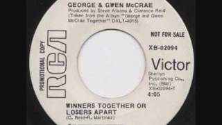 George &amp; Gwen McCrae Winners Together Or Losers Apart