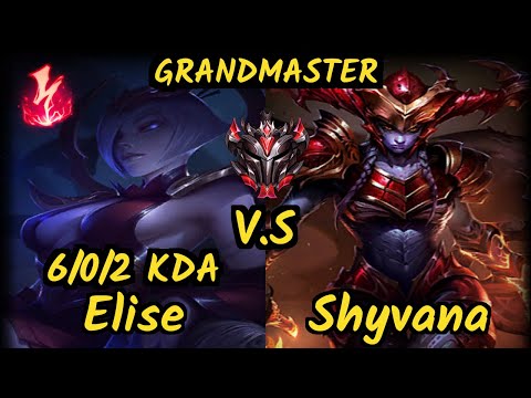 MRDS TynX (ELISE) vs SHYVANA - 6/0/2 KDA JUNGLE GAMEPLAY - EUW Ranked GRANDMASTER