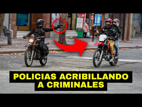 PERSECUCIÓN, TIROS y SANGRE: enfrentamientos BRUTALES entre CRIMINALES y la POLICIA