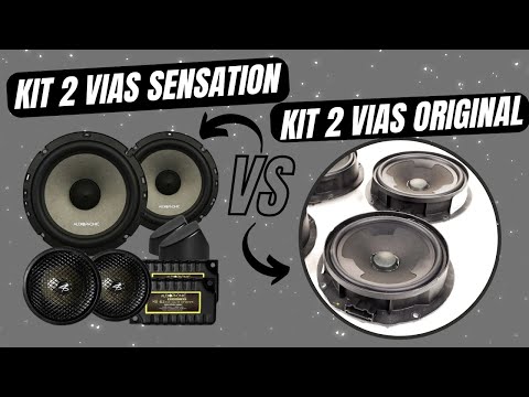 KIT 2 VIAS AUDIOPHONIC SESATION 6" VS KIT 2 VIAS ORIGINAL 6" GOLF