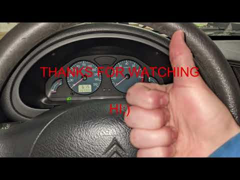 Citroën Saxo (facelift) -- Clock setting TUTORIAL (EN)