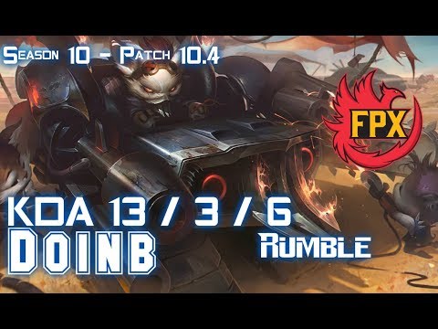 FPX Doinb RUMBLE vs MISS FORTUNE Bot - Patch 10.4 KR Ranked