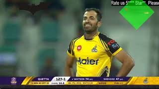 Shane Watson Vs Wahab Riyaz Pakistan Super League 