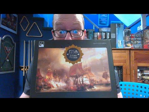 The Board Game Kaptain's review and tutorial for 1750: Britain vs. France 