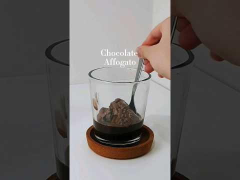 Choco Affogato 🍫 #coffee #espresso #affogato #icecream