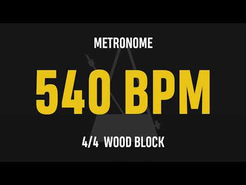 540 BPM 4/4 - Best Metronome (Sound : Wood block)