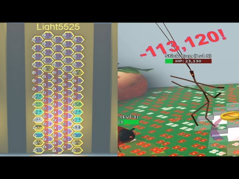 7.93B Score Level 26 Stick Bug With 75 Bees | Bee Swarm Simulator (Test Realm)