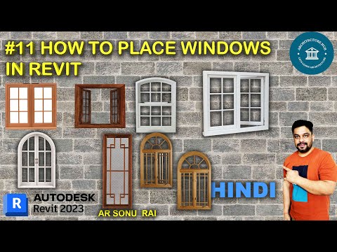 #11 How to Place Windows in Revit II Revit 2023 Tutorials for beginners #bim #revitarchitecture