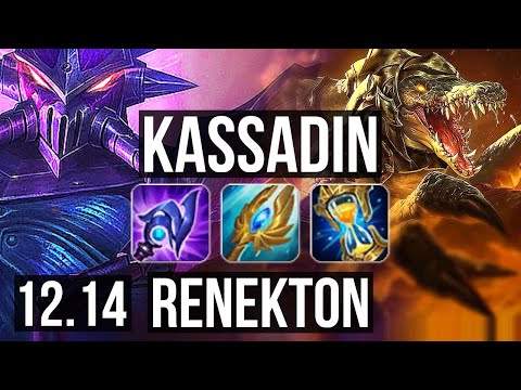 KASSADIN vs RENEKTON (MID) | 16/1/5, 67% winrate, Legendary | KR Diamond | 12.14