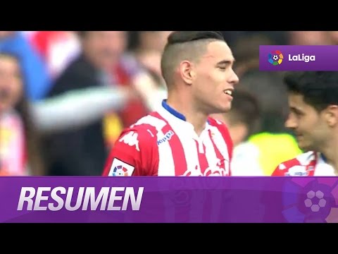 Resumen de Sporting de Gijón (2-1) Atlético de Madrid
