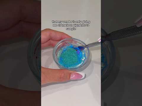My vendor is trying to get me to purchase more chameleon pigments!! #shorts #lipgloss