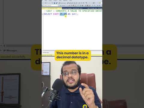 Cast Function In Sql Server Cast Function In Sql Sql Tutorial