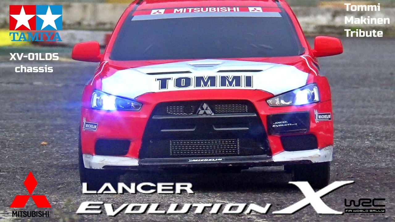 【三菱WRC復活】タミヤXV-01LDSランエボXが欲しくなるビデオ WANT XV-01LDS? LANCER EVOLUTION X