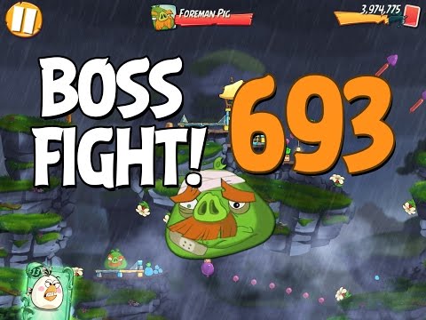 Angry Birds 2 Boss Fight 95! Foreman Pig Level 693 Walkthrough - iOS, Android