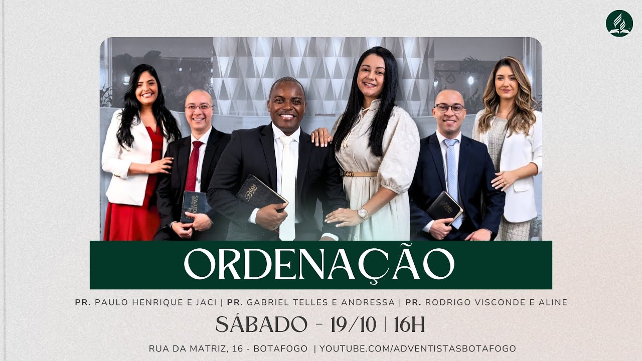 ORDENAÇÃO | Pr. Gabriel Telles, Pr. Paulo Henrique Vieira e Pr. Rodrigo Visconde | 19/10/2024