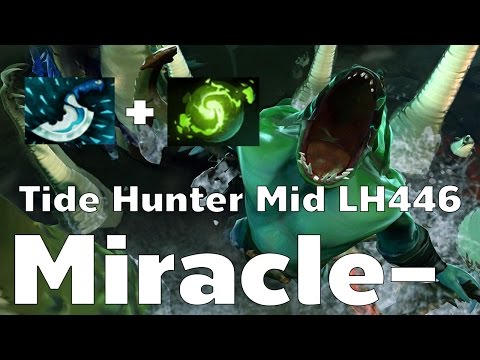 Tide Hunter Mid LH446 New Meta! by Miracle- - DotA2 Rage Quit