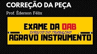 Agravo de Instrumento - Justiça do Trabalho