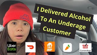 I Delivered Alcohol To An Underage Uber Eats Customer | DoorDash, SkipTheDishes Ridealong