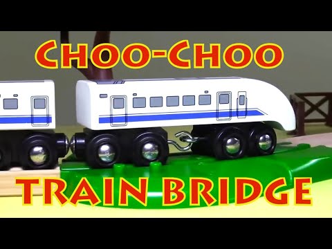 TRAIN  BRIDGE! - Choo-Choo Trains Compilation with Brio Toys. Learning videos for kids