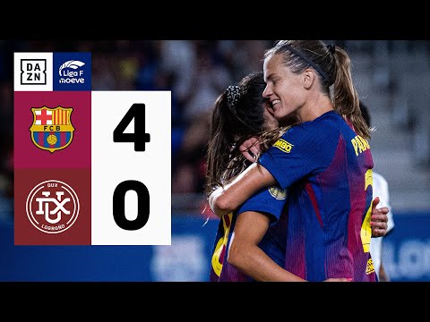 FC Barcelona vs DUX Logroño (4-0) | Resumen y goles | Highlights Liga F