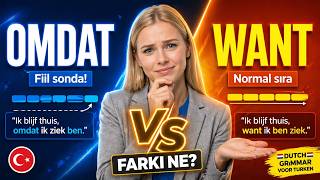 OMDAT vs WANT Farkı: Hollandaca Cümle Kurma Mantığı ve Altın Kural!