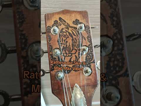 One-of-a-Kind Schoen Guitar – Ammo Box Wood, Bullet Casing Details, Rattlesnake Skin & Mad Max Vibes image 10