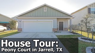 MLS House Tour: 545 Peony Court in Jarrell, TX - Great Home With Large Back Patio
