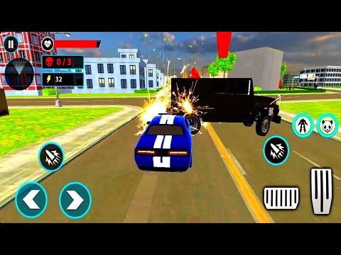 Police Panda Robot Car Transform: Flying Car Games - Best Android Gameplay