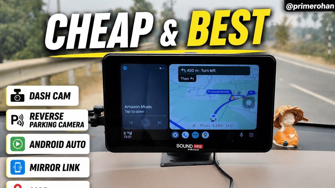Smart Car Display 🔥 Dual Dash Cam | Android Auto, CarPlay & Miracast Explained