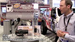 25 Watt 2-Way Radio w/ Handheld Radio for 2007-2018 Jeep Wrangler JK - video thumbnail 2