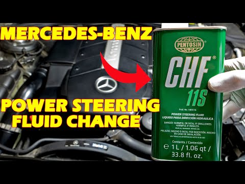 POWER STEERING Fluid Change - EASY - Mercedes-Benz S500 W220 S Class M113 Engine