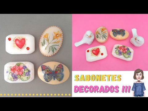 DIY - LINDOS SABONETES DECORADOS + DICAS DE EMBALAGEM !!! PASSO A PASSO  ❤ 💝