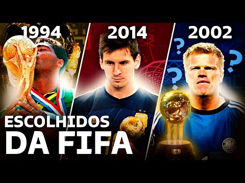 O MELHOR jogador de cada COPA (prêmio oficial da FIFA)