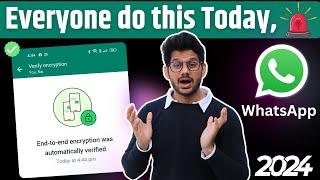 WhatsApp User Do this Now | Whastapp Privacy Update | Turn on whatsapp End to End Encryption