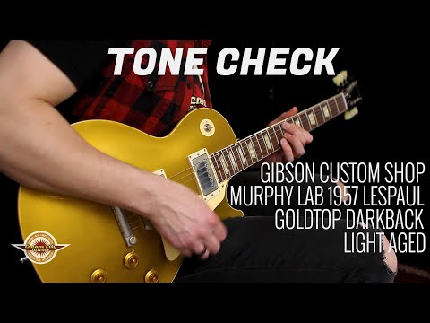 Gibson Custom 1957 Les Paul Goldtop Darkback Reissue Murphy Lab Light Aged - Double Gold image 12