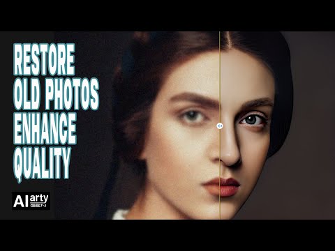 How to Restore Old Photos? Increase Old Image Resolution & Quality with AI arty