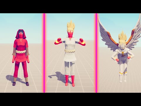 POWER OF GOLDEN SUPER PEASANT VS ALL MEGA GODLE - Totally Accurate Battle Simulator