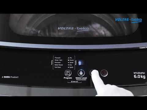 Voltas beko top loading washing machine, grey