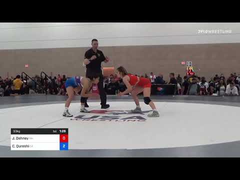 53 Kg Semifinal - Jaclyn Dehney, NH Vs Carissa Qureshi, CA