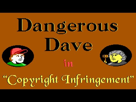 Dangerous Dave in Copyright Infringement (MS-DOS) - A Demo/Clone Mario Game by Id Software