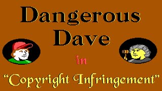 Dangerous Dave in Copyright Infringement (MS-DOS) - A Demo/Clone Mario Game by Id Software