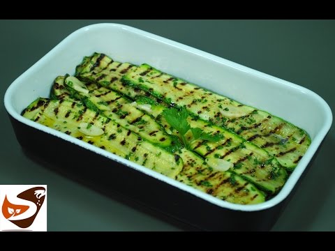 Zucchine grigliate: in padella, alla piastra o al forno - contorni (grilled zucchini)