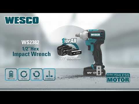 Powerful brushless range by WESCO power tools!