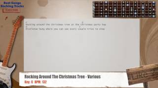 Rocking Around The Christmas Tree - Various Guitar Backing Track with chords and lyrics