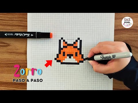 Como pintar un ZORRO en PIXEL ART – Tutorial paso a paso #pixelart #zorro