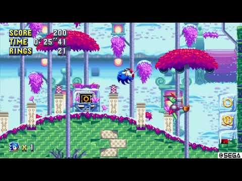 Sonic Mania: Press Garden Zone act 2 time attack 1'07"82 (sonic)