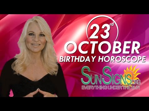 October 23rd Zodiac Horoscope Birthday Personality - Scorpio - Part 1