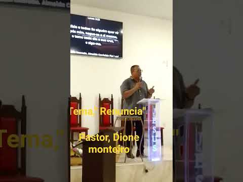 Igreja Evangélica Cristã renovada # tema " Renuncia" Pastor Dione monteiro.. Mendes Pimentel MG B