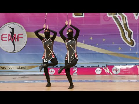 Majorettes PLESNI KLUB A ZAGREB / Baton duo trio seniors,  Zadar 2023 Majorette World Championship