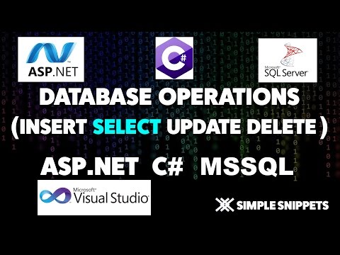 Select Data from database in ASP NET with C Database Operations in ASP NET with C MSSQL